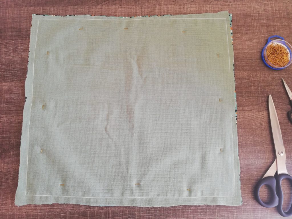 Serviettes de table en tissu faites maison Tutoriel